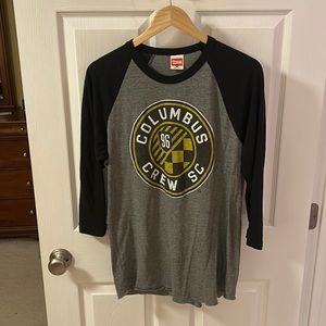 Columbus Crew 3/4 length sleeve tshirt
